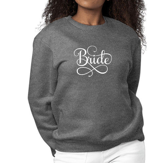 Womens Graphic Sweatshirt Bride Accessories - Wedding-6
