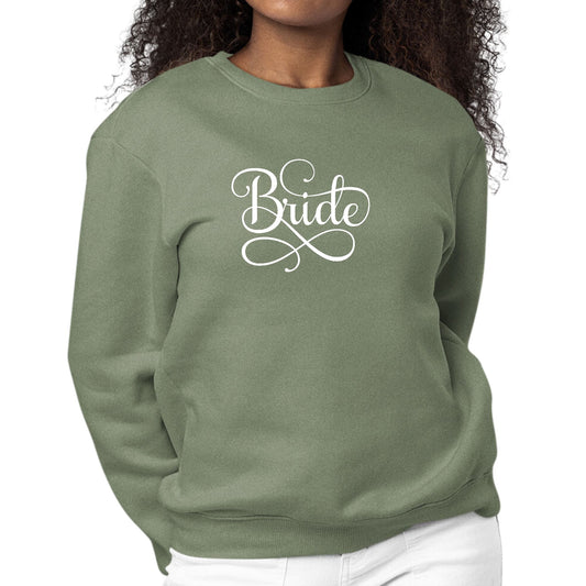 Womens Graphic Sweatshirt Bride Accessories - Wedding-7