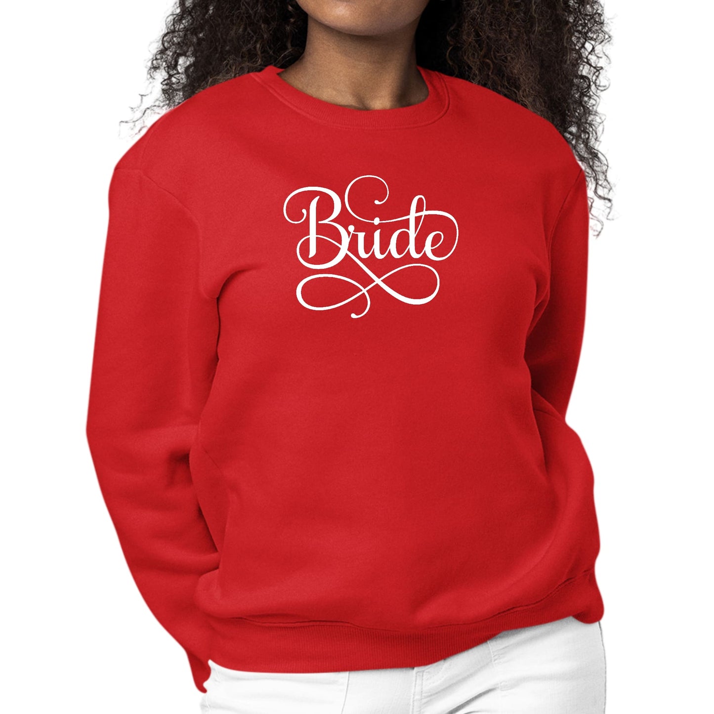 Womens Graphic Sweatshirt Bride Accessories - Wedding-1