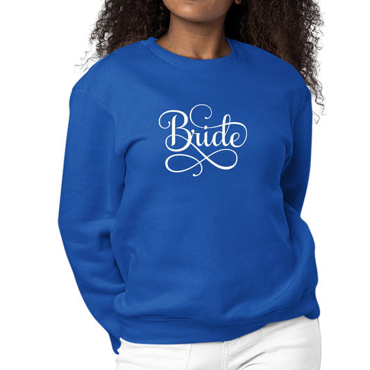 Womens Graphic Sweatshirt Bride Accessories - Wedding-3