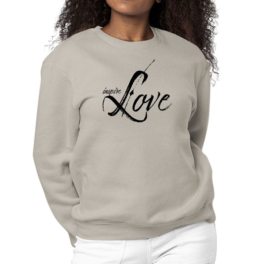Womens Graphic Sweatshirt Inspire Love-4