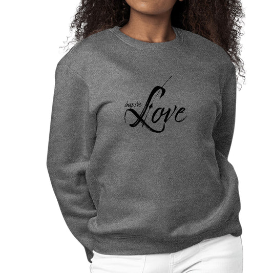 Womens Graphic Sweatshirt Inspire Love-6