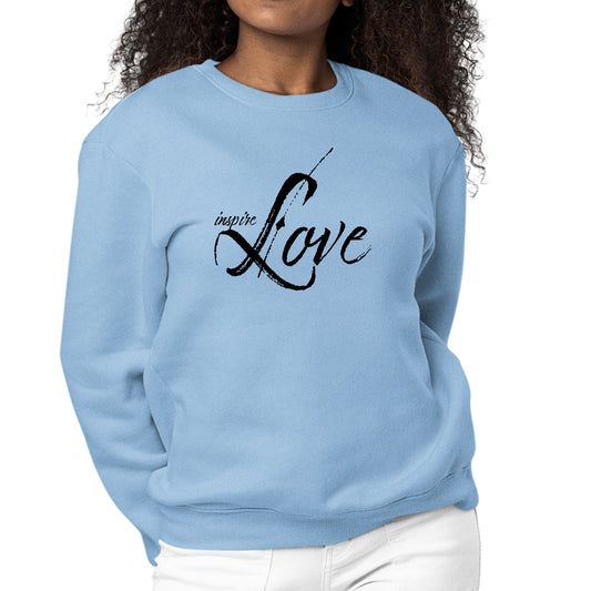 Womens Graphic Sweatshirt Inspire Love-5