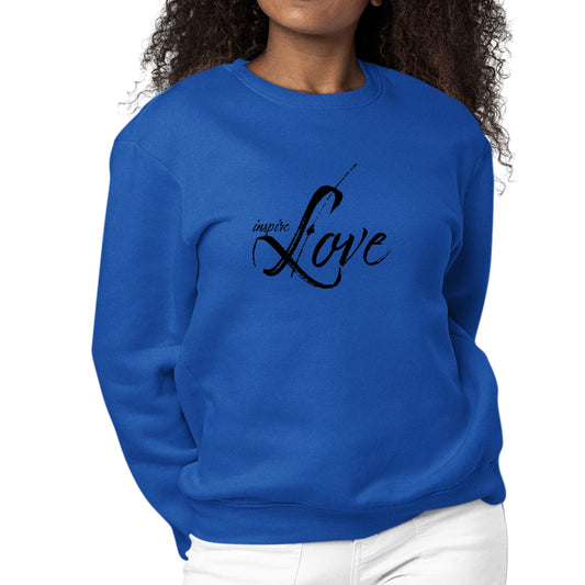 Womens Graphic Sweatshirt Inspire Love-2