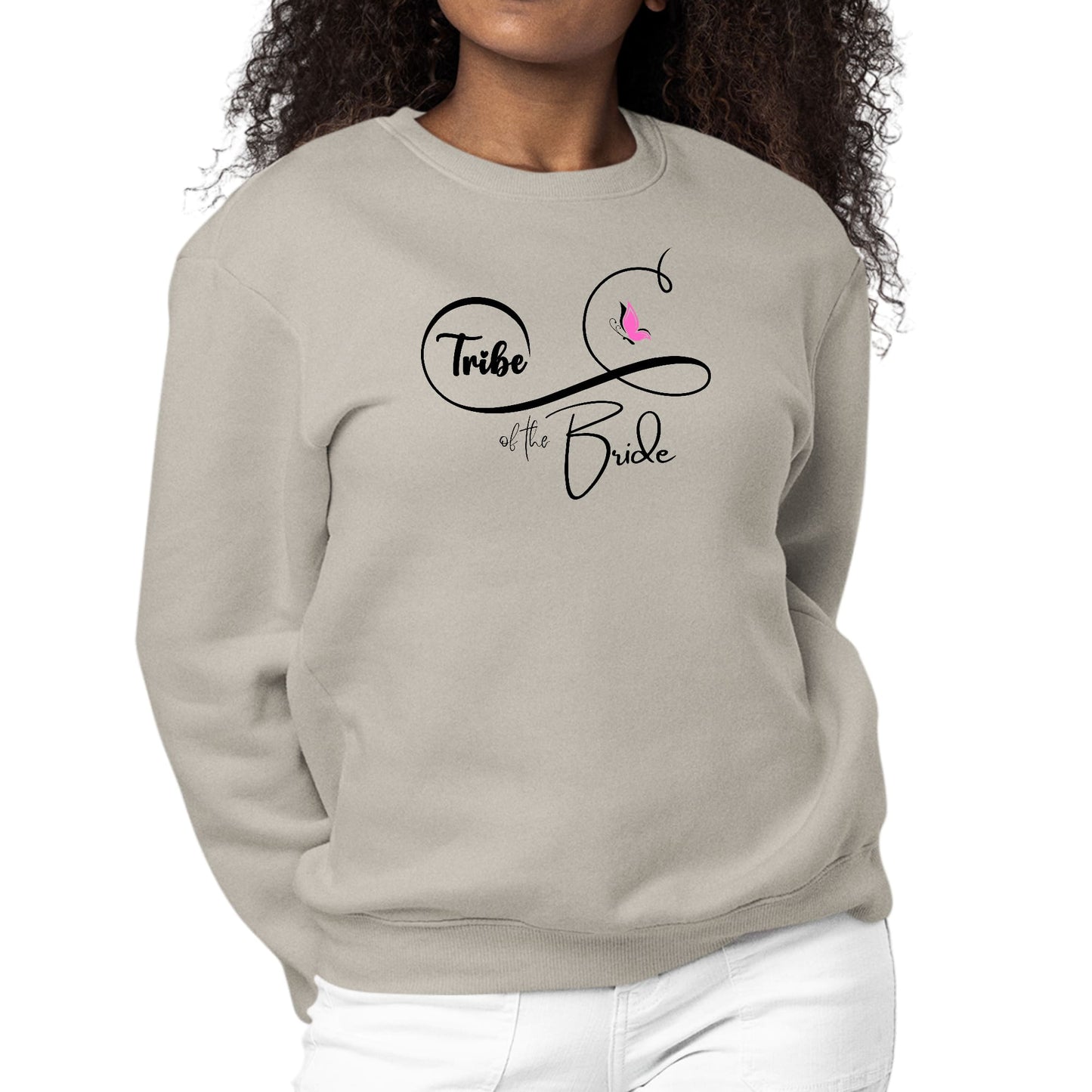 Womens Graphic Sweatshirt Tribe of the Bride - Wedding Bridal-4