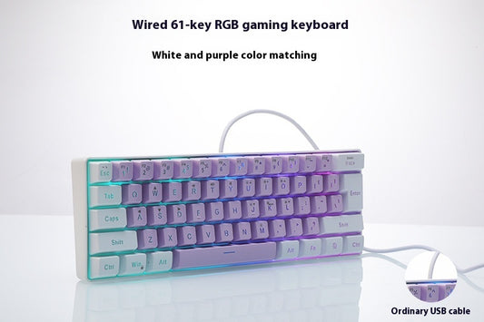 Wireless Bluetooth 61 Key Mechanical Computer Keyboard