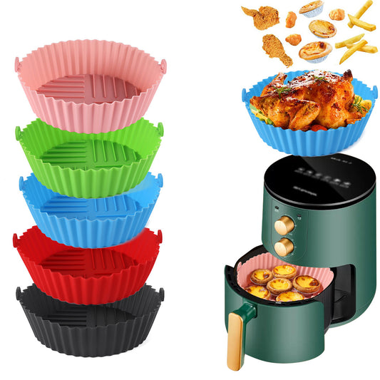 Edible Silicon Round Air Fryer Tray