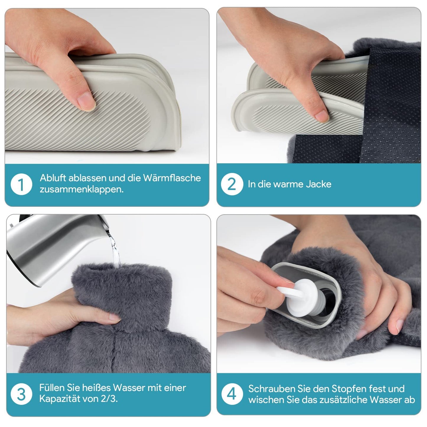 Rubber Foot Hand Warmer Hot Water Bottle