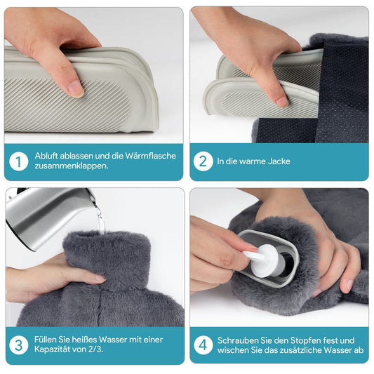 Rubber Foot Hand Warmer Hot Water Bottle
