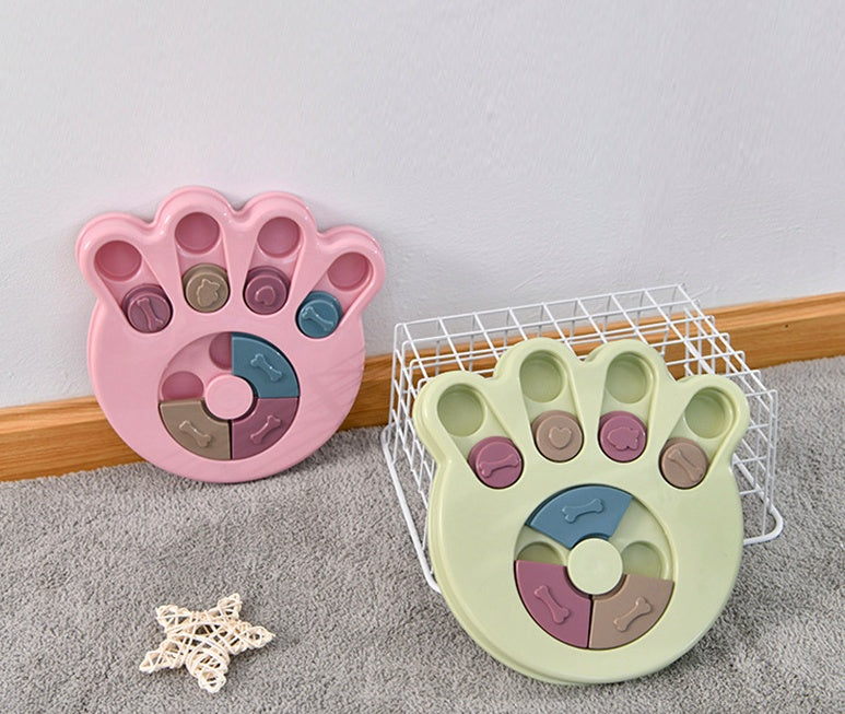Dog eating interactive stuffy toy