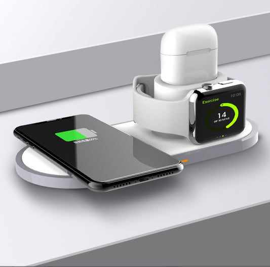 Multi-function three-in-one wireless charging New mobile phone watch three-in-one wireless charging