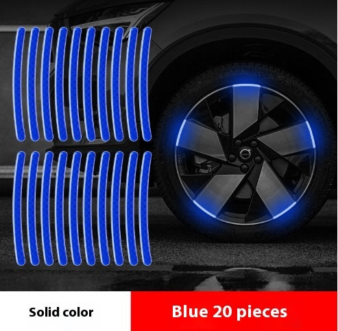 Warning Stickers Rainbow Luminous Decorative Car Sticker Supplies