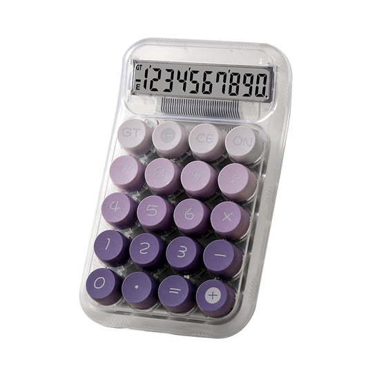 Grade Gradient Color Round Mechanical Keyboard Calculator