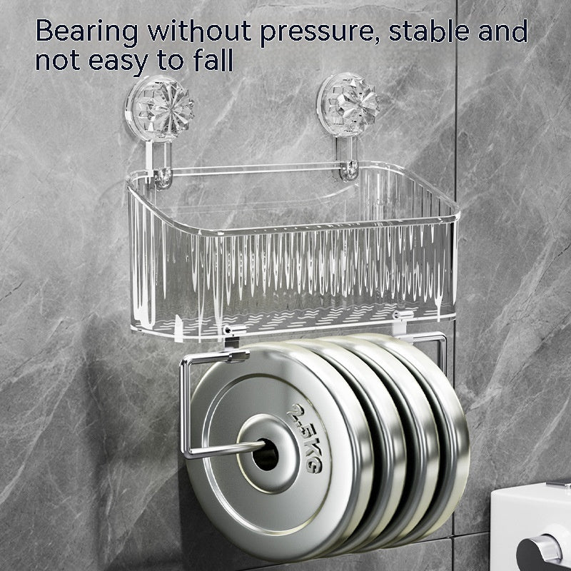 Light Luxury Suction Rack Bathroom Toilet Punch-free Storage Box