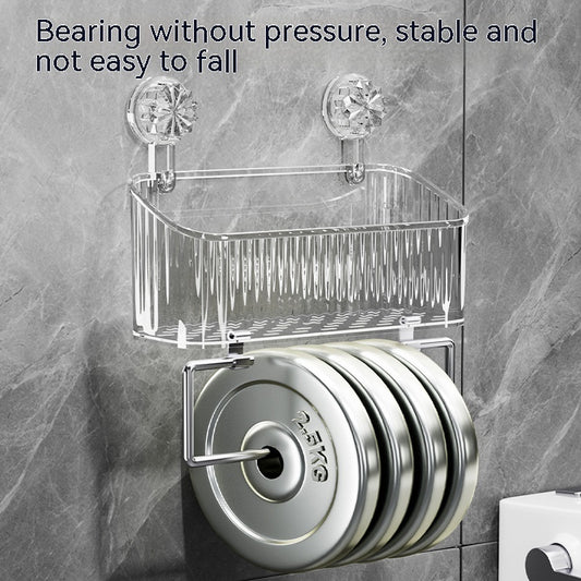 Light Luxury Suction Rack Bathroom Toilet Punch-free Storage Box