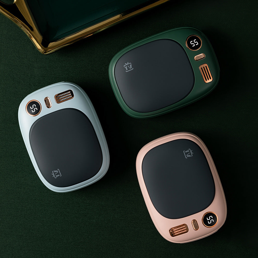 USB Portable Double-sided Heating Hand Warmer Mobile Power Bank