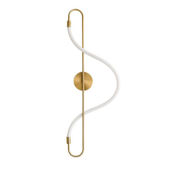 Modern Simple And Light Luxury Bedroom Study Lamp Living Room Background Wall Dining Room Front Desk LED Silicone Strip Musical Note Wall Lamp