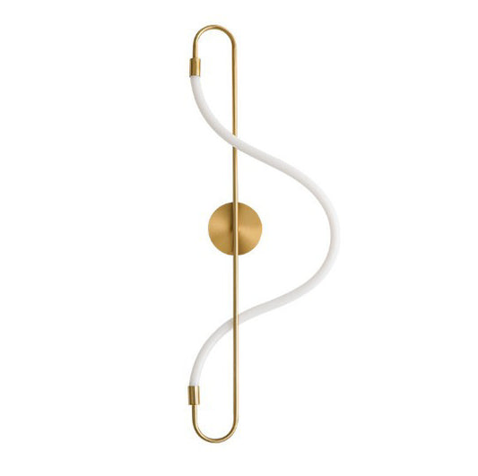 Modern Simple And Light Luxury Bedroom Study Lamp Living Room Background Wall Dining Room Front Desk LED Silicone Strip Musical Note Wall Lamp
