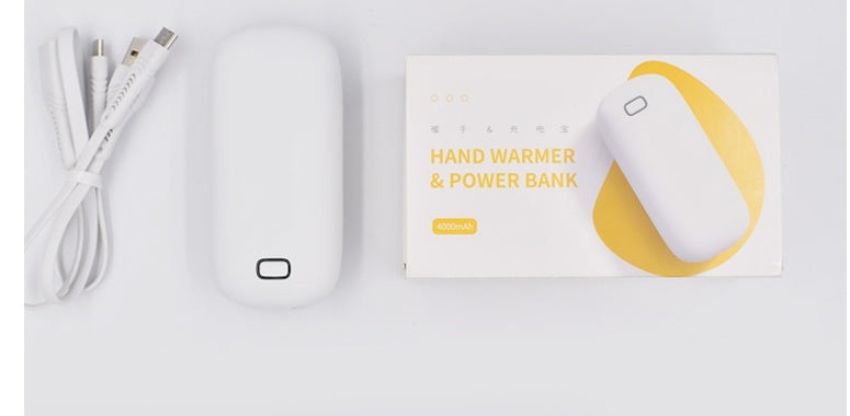 Little white hand warmer multi-function power bank