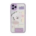 Compatible with Apple , Mobile Phone Case With Bracket Frosted Painted