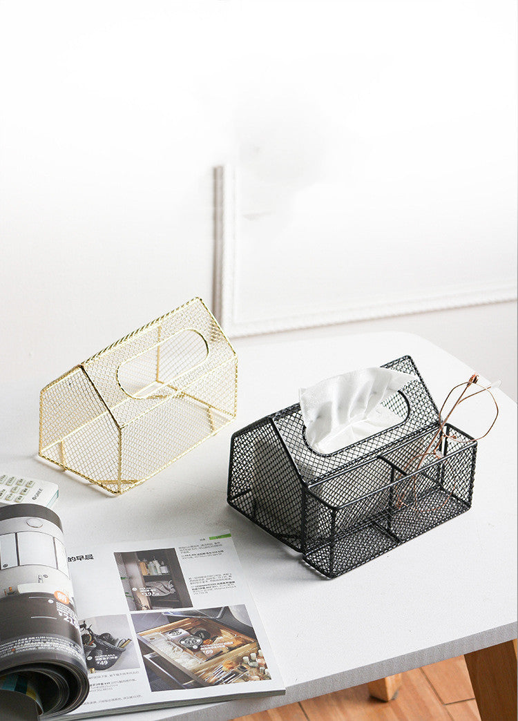 Light Luxury Pumping Box Creative Living Room Dining Table Storage Decoration