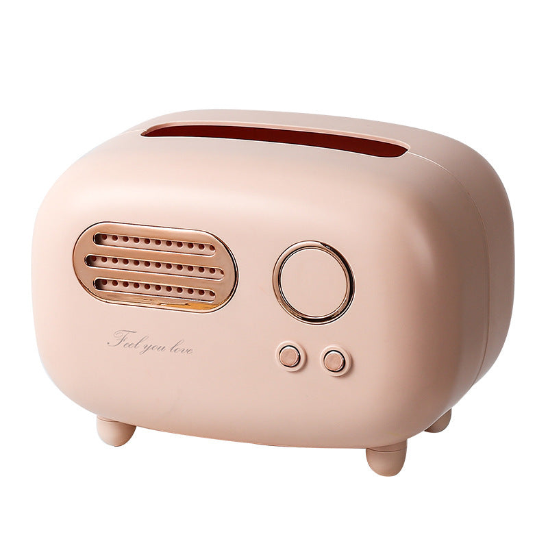 Tissue Box Living Room Light Luxury Household Dining Room Carton Remote Control Coffee Table Storage Box Cute Girl Drawing Carton