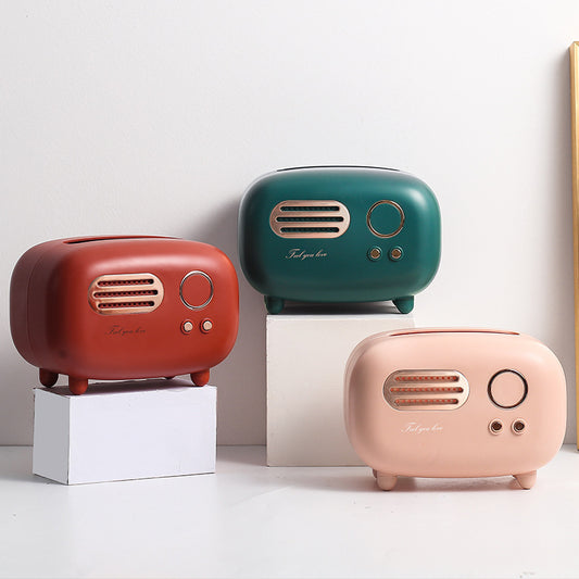 Tissue Box Living Room Light Luxury Household Dining Room Carton Remote Control Coffee Table Storage Box Cute Girl Drawing Carton