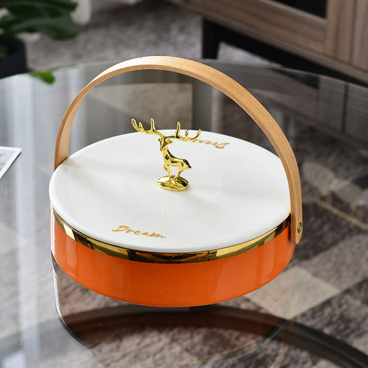 Modern Light Luxury Fruit Plate Platter Household Ceramics
