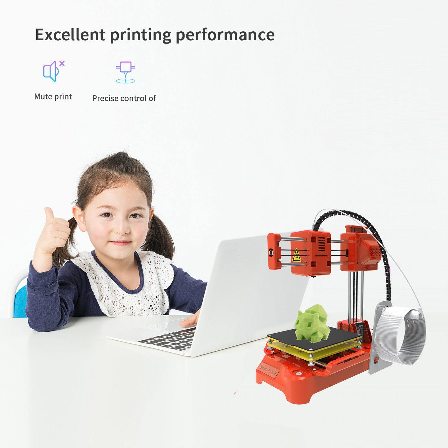 Desktop Portable Student Getting Started For Children 3D Printer K7