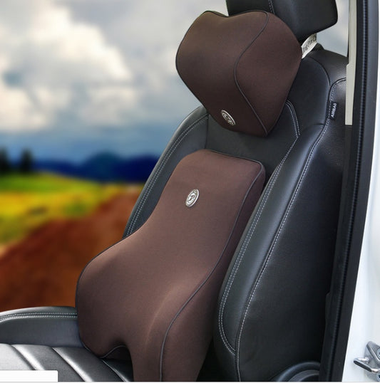 Car Memory Cotton Lumbar Suit Pillow Back Pad Waist Car Interior Seat Four Seasons Universal New Slow Rebound