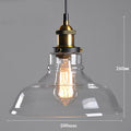 Nordic Retro Minimalist Glass Dining Room Chandelier