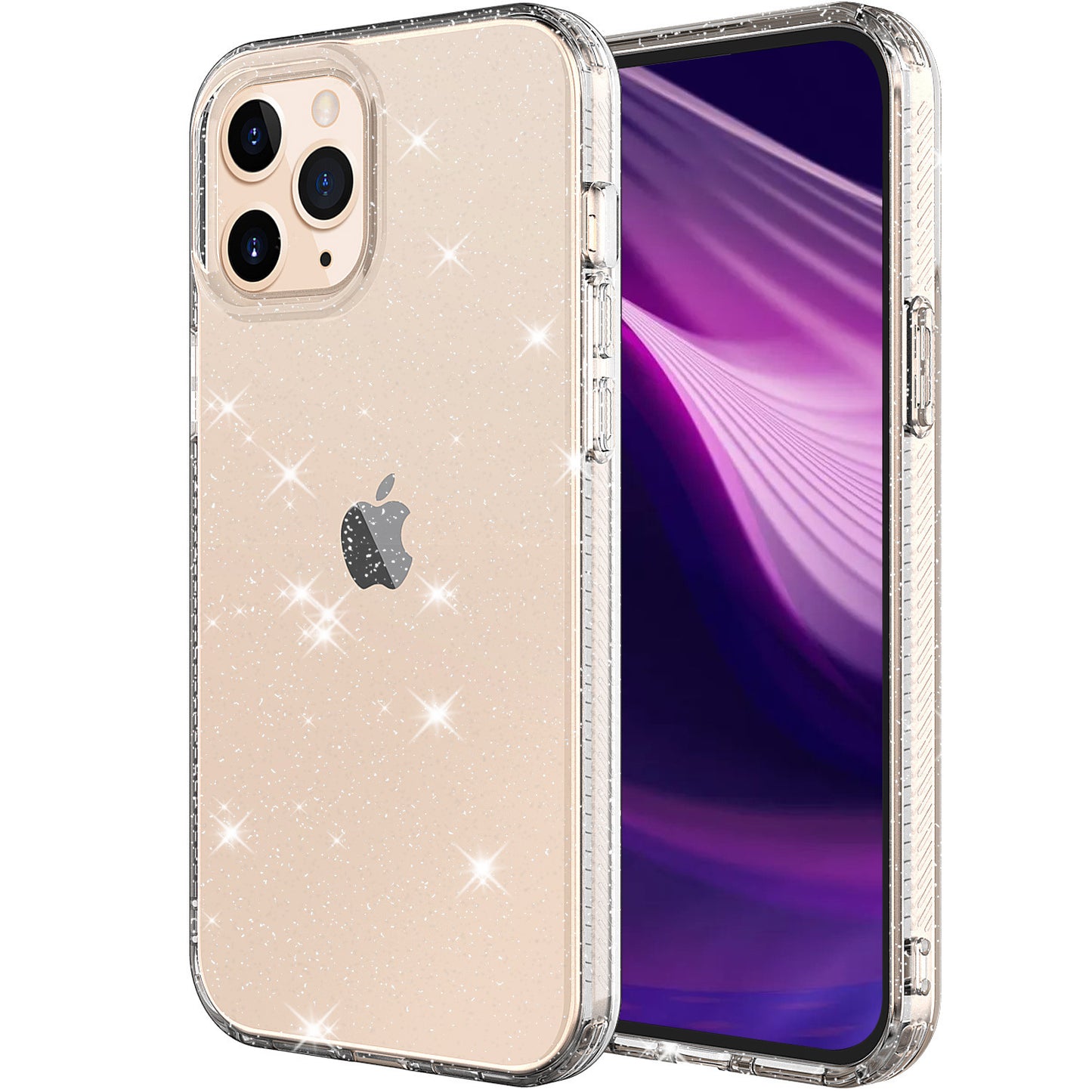 Glitter Transparent 12 Pro Max TPU Anti-drop Phone Case