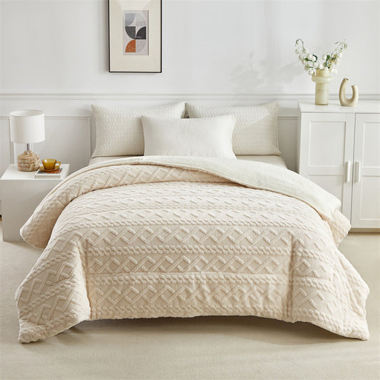 Coral Flannel Winter Polyester Blanket