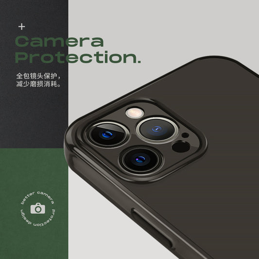 I Niche Trendy Brand Mobile Phone Anti-drop Black Soft Case