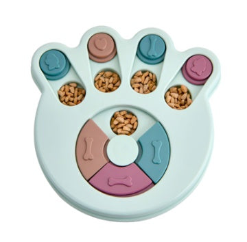 Dog eating interactive stuffy toy