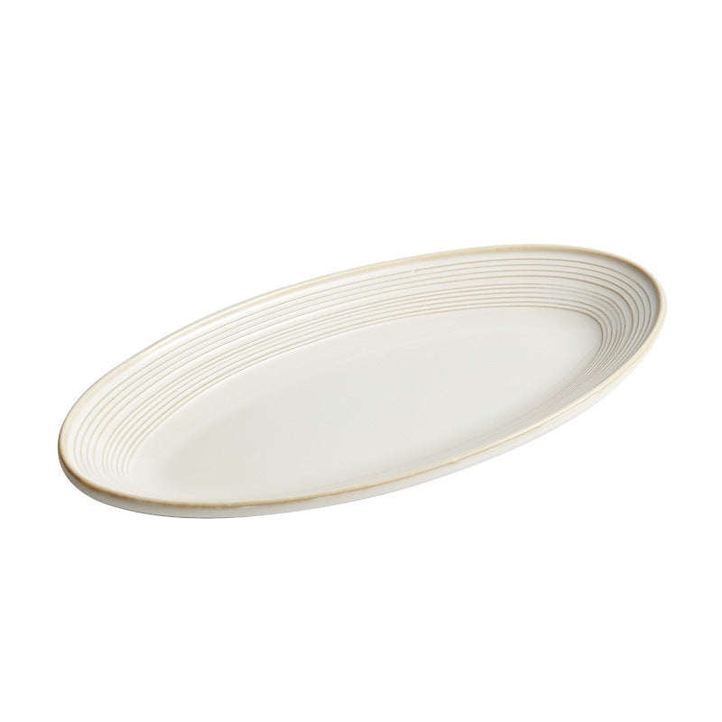 Household Light Luxury High-grade Tableware High Temperature Resistance Plate