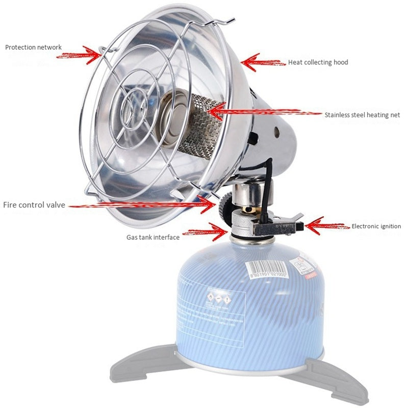Camping heater mini electronic ignition