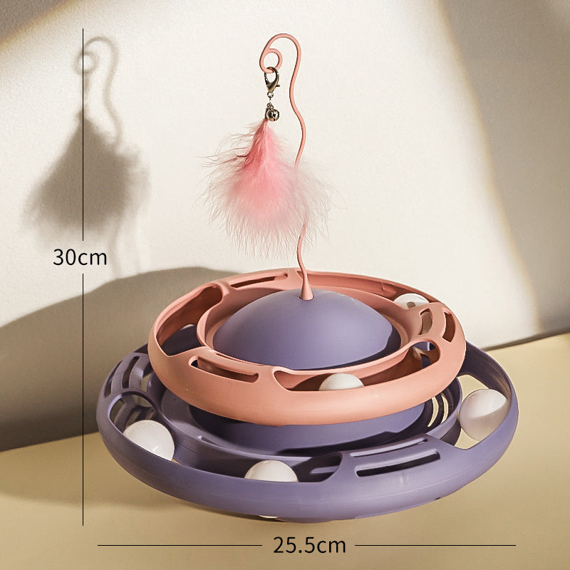 Self-healing Artifact Teasing Cat Stick Kitten Tumbler Turntable Pets Toy