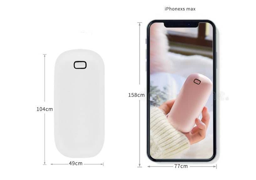 Little white hand warmer multi-function power bank