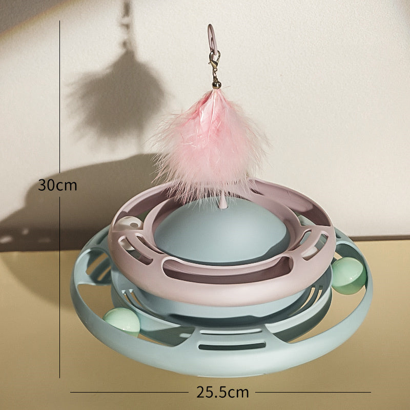 Self-healing Artifact Teasing Cat Stick Kitten Tumbler Turntable Pets Toy