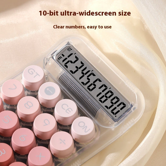 Grade Gradient Color Round Mechanical Keyboard Calculator