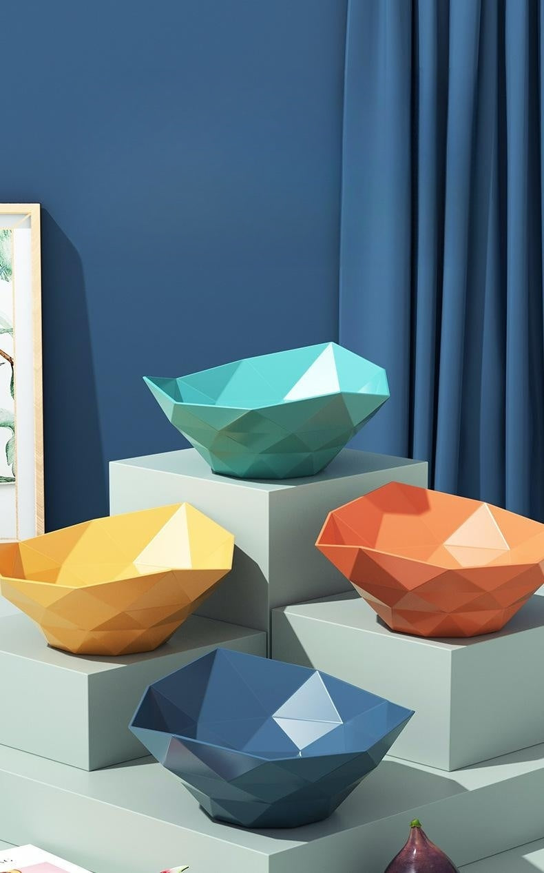 Fruit Plate Snack Light Luxury Nordic Multi Color