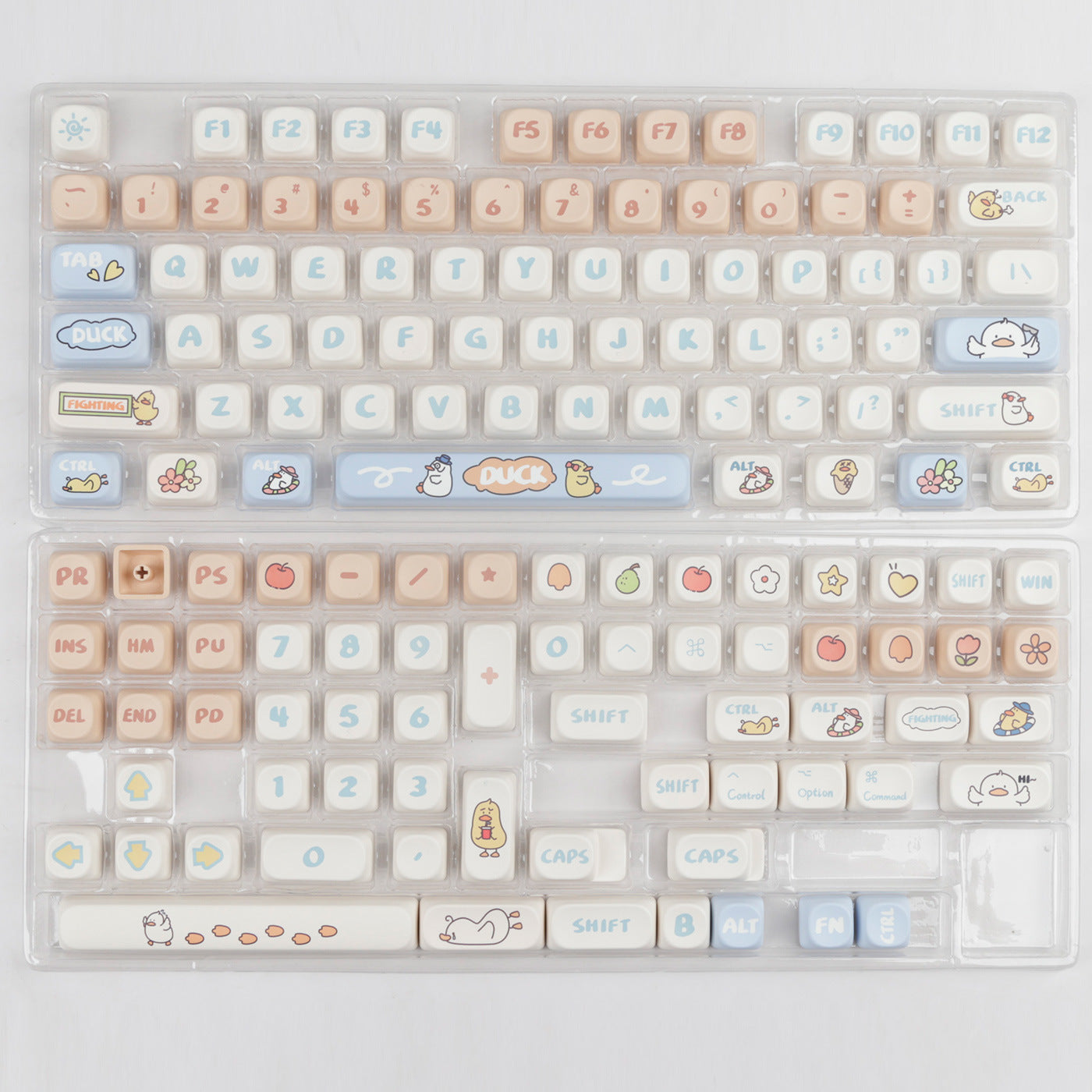 Cute Cartoon Boring Duck Mechanical Keyboard Keycaps