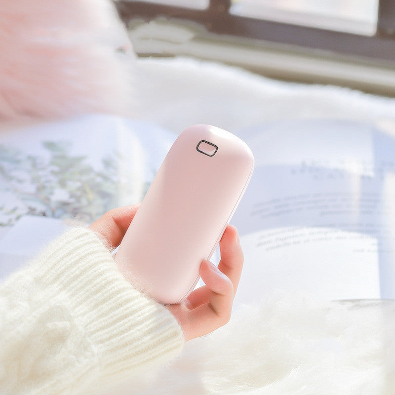 Little white hand warmer multi-function power bank