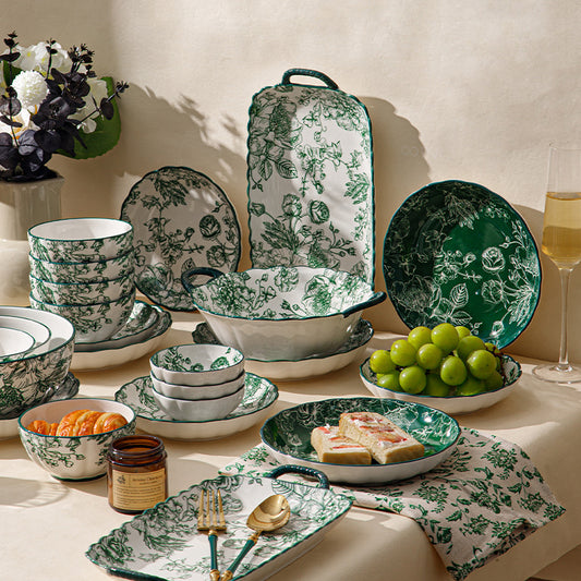Bowl And Plate Combination Household Ceramic Tableware Suit