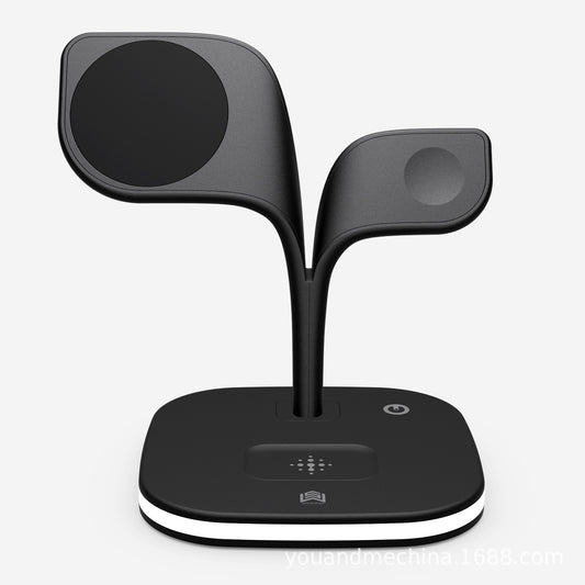 Magnetic Three-in-one Wireless Phone Charger Suitable For Earphone Watch