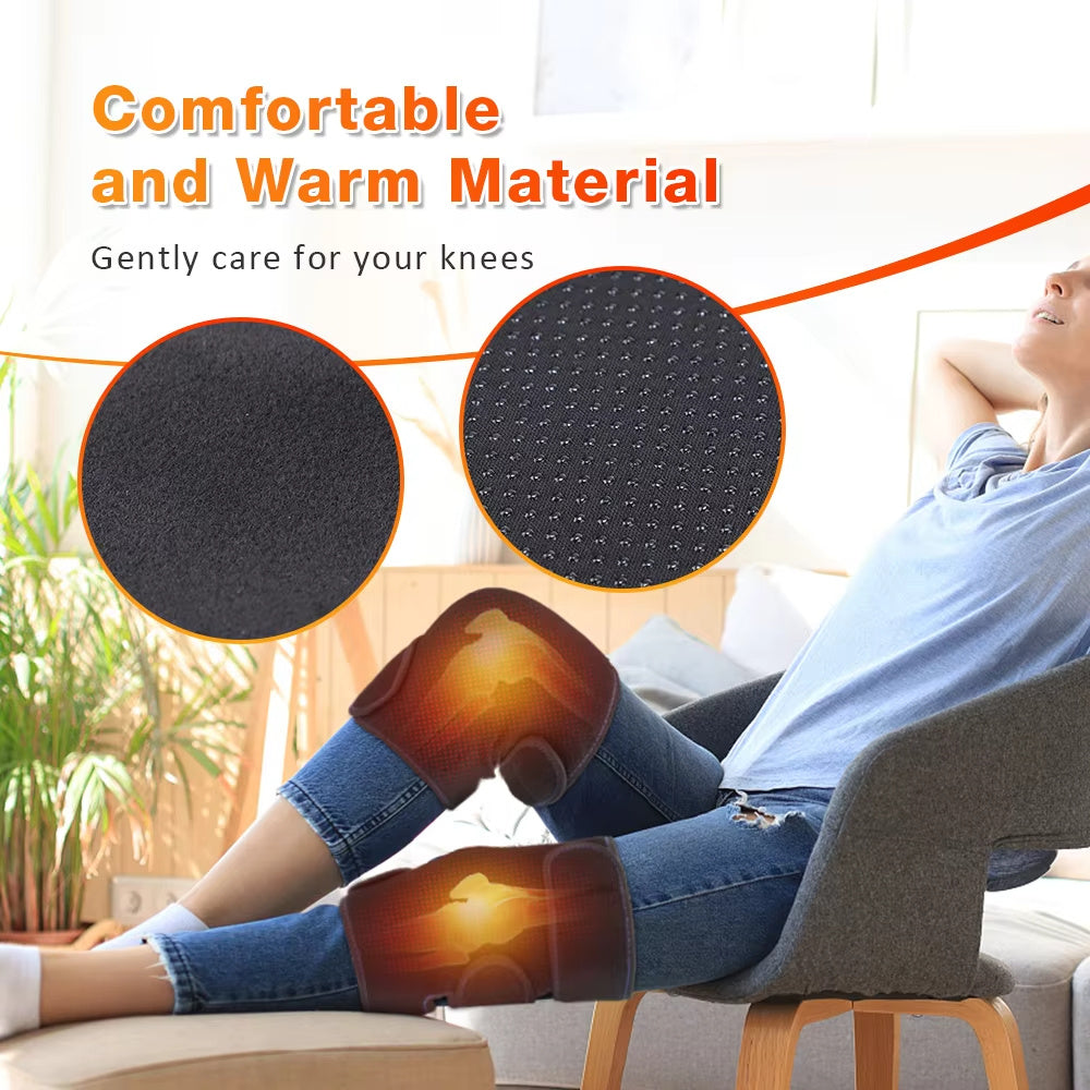 Warm Heating Knee Pads Self-Heating Magnet Therapy With 2x16 Energy Non-Electric Relieve Cold Knees And Prevent Old Cold Legs