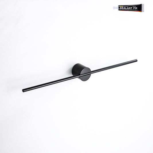 Bathroom Walnut Towel Bar Punch-free Toilet Wall-mounted Shelf Creative Towel Rack Light Luxury Thickened Single Bar
