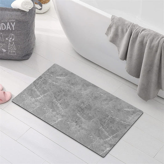 Nordic Light Luxury Marbling Diatom Ooze Absorbent Non-slip Floor Mat Toilet Door Quick-drying Feet