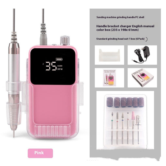 Brushless Nail Polishing Machine Charging Portable
